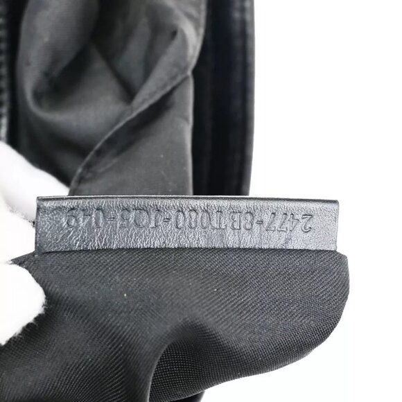 FENDI Logo Zucca Pattern Shoulder Bag Canvas Leather Black Brown Italy 32KA326 - Picture 10 of 13